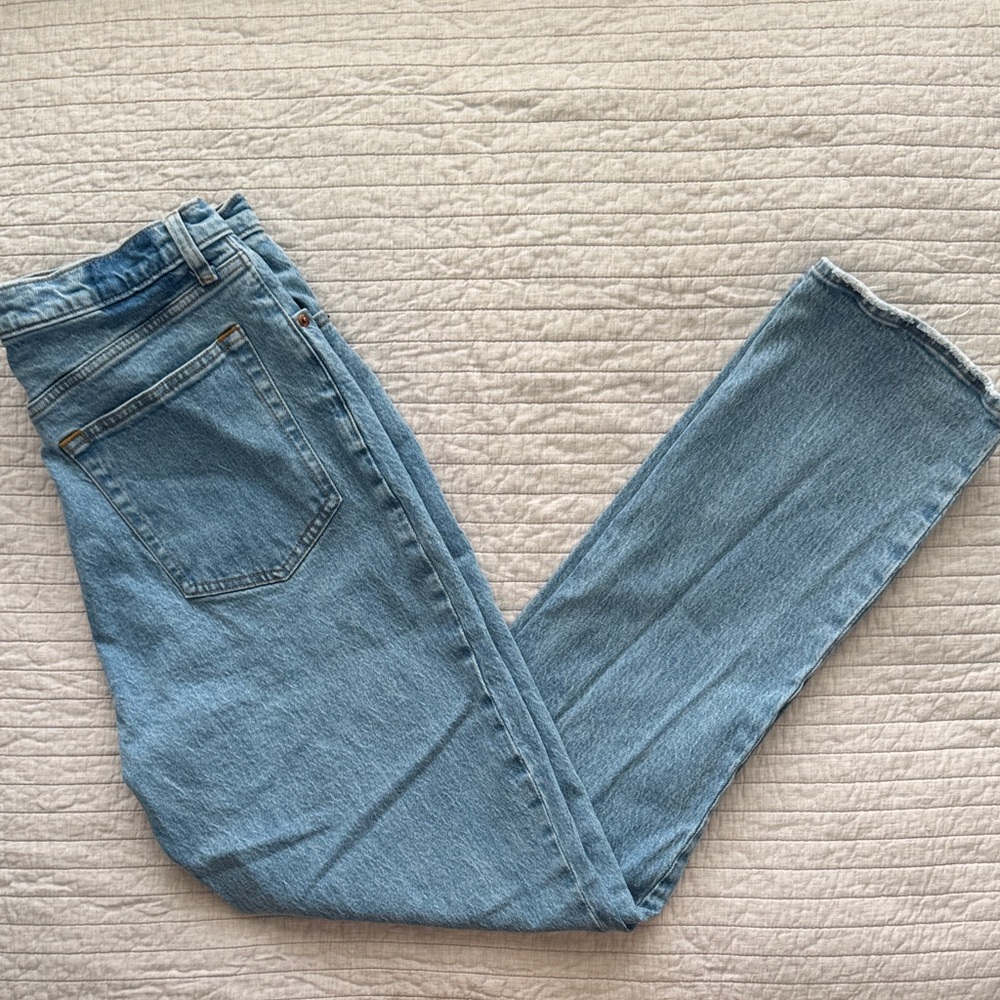 Abercrombie & Fitch Light Blue Straight Leg Jeans